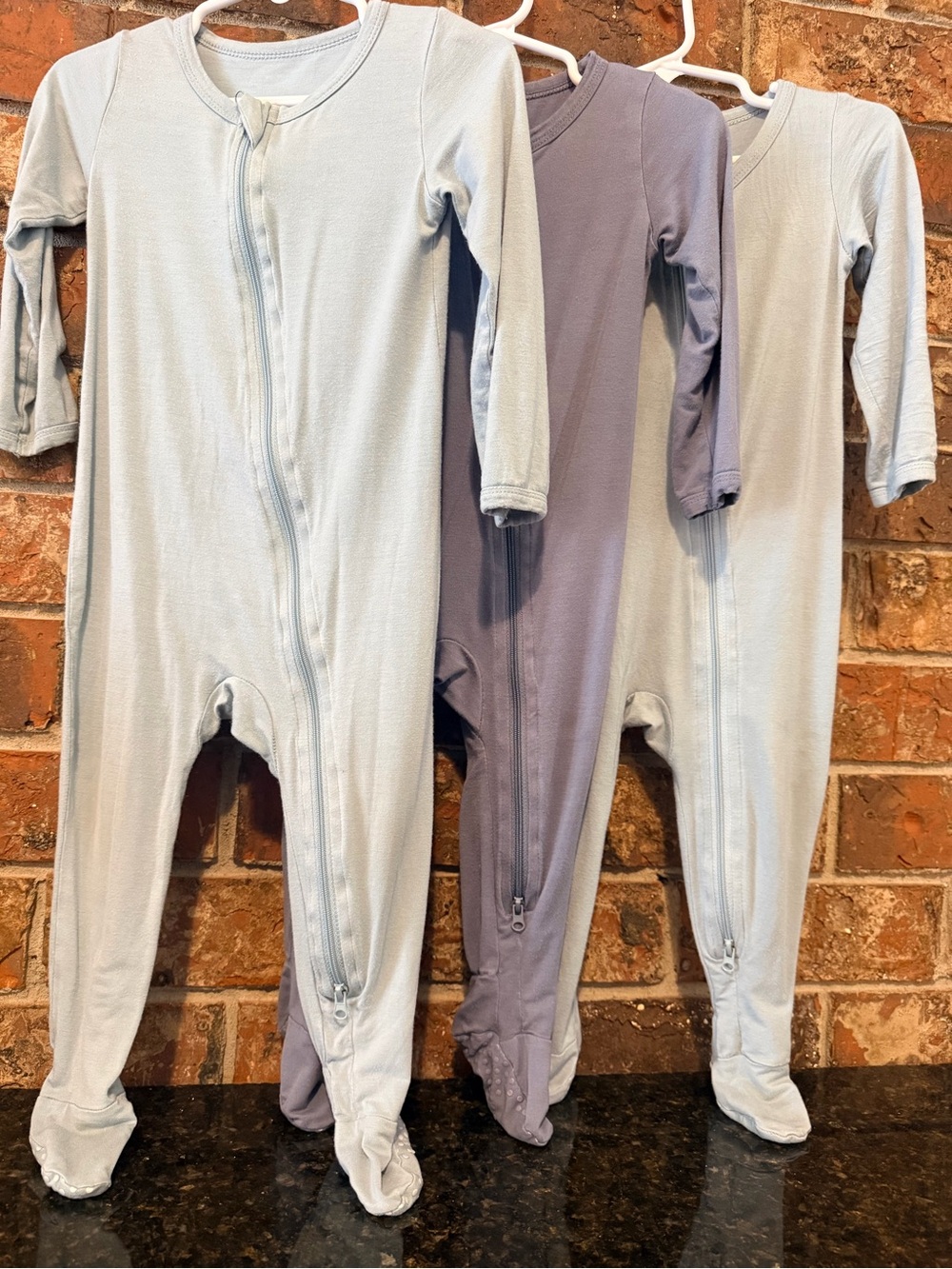 RRP Rayon Bamboo, Unisex Buttery Soft Sleep 'N Play Footie PJs - Set of 3